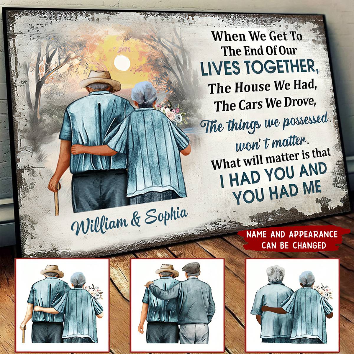 When We Get To The End - Personalized Family Gift Poster