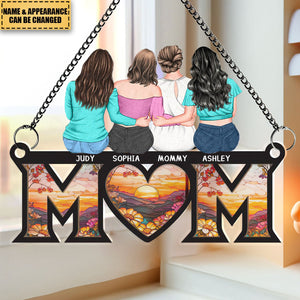 Mother's Day Gift For Mom - Personalized Window Hanging Suncatcher Ornament