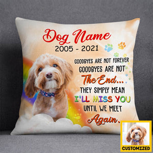 Personalized Dog Memo Photo Pillow