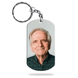 My Mind Still Talks To You I Miss You Personalized Upload Photo Stainless Steel Keychain Memories In Heaven