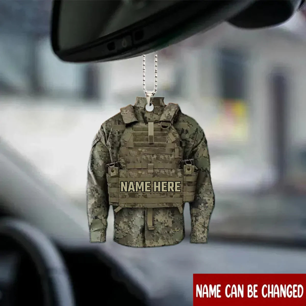 Personalized Soldier Tactical Vests Shaped Ornament